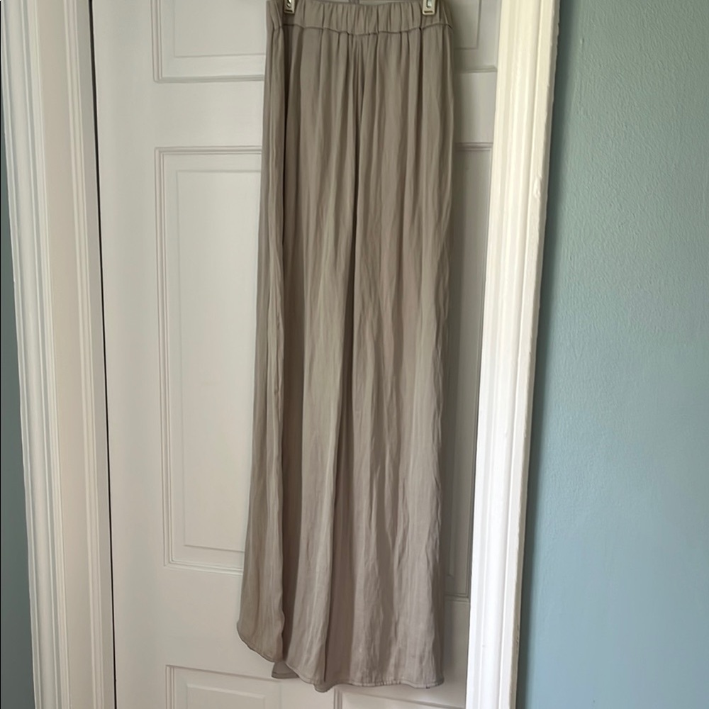 Elegant Beige Maxi Skirt